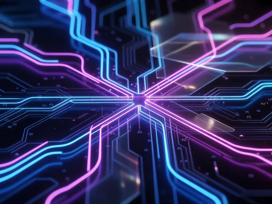Neon game interface details abstract close-up